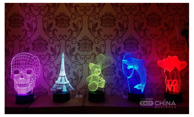 Проекционный 3D светильник (ночник) Проекционный 3D светильник (ночник)